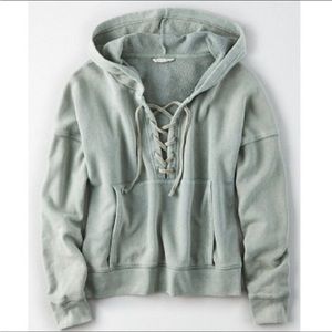 AEO Green Beach Hoodie